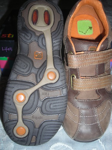 Stride Rite Boys Bruno H&L Brown/Coffee Athletic Shoes 13.5 Medium CB21612 - Picture 3 of 5