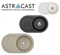 Astracast Cascade 1.0 Bowl Asterite Granite Italian Kitchen Sink & Waste Astracast Cascade 1.0 Bowl Asterite Granite Italian Kitchen Sink & Waste