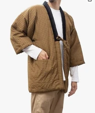 WATANOSATO HANTEN Warm Haori Kimono Jacket Japanese traditional Kurume Japan#190