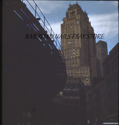 1940s Stereo Realist Photo 3D Stereoscopic Slide New York City Chatham Square