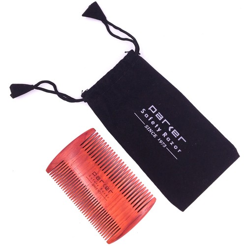 Parker Solid Rosewood Two Sided Beard Comb Excellent for Short & Long Beards - Picture 2 of 3