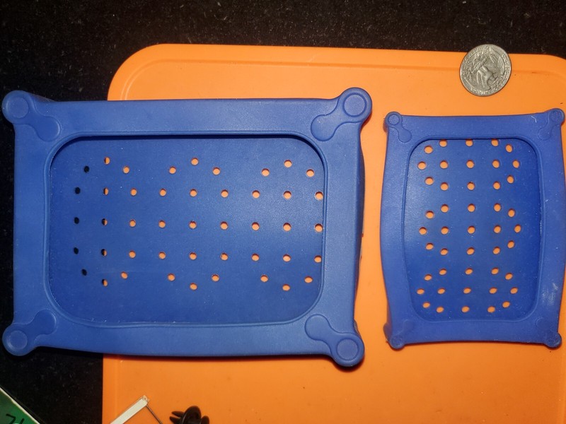 computer hard drive holders/case (rubber), service tech style