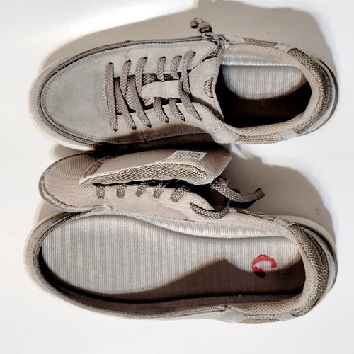 Billy Footwear Suede Classic LaceUp Low Sneakers Zip Gray Comfort Shoes Wms 9.5M - Picture 18 of 21