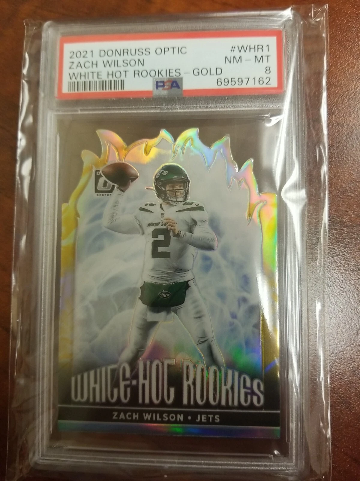 Zach Wilson Panini Donruss Optic White Hot Rookies #WHR1 Gold