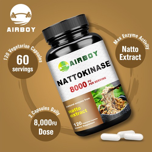 Nattokinase 8000FU - Blood Flow, Heart & Cardiovascular Health, High Quality - Picture 4 of 13