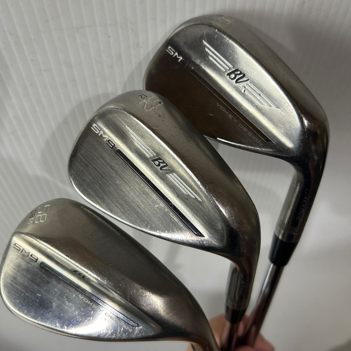 Titleist - Titleist Vokey Design SM9 ウェッジ 3本セット Titleist Vokey Design SM9 Spin Milled Wedges Brushed Steel