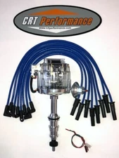 FORD FE HEI DISTRIBUTOR 332,352,360,390,406,427,428 CLEAR + BLUE 8MM HP WIRES
