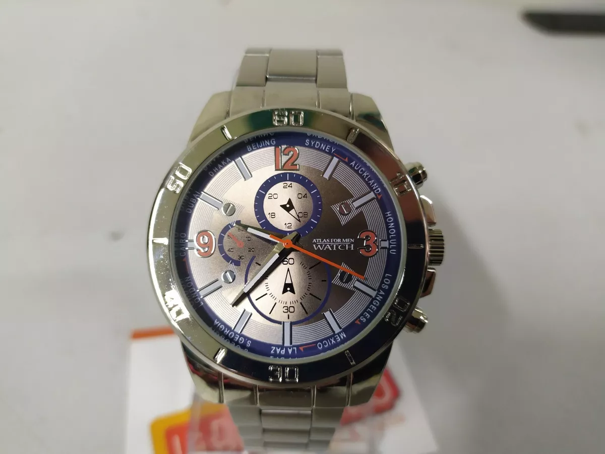 Atlas for men s watch steel strap men s watch new works