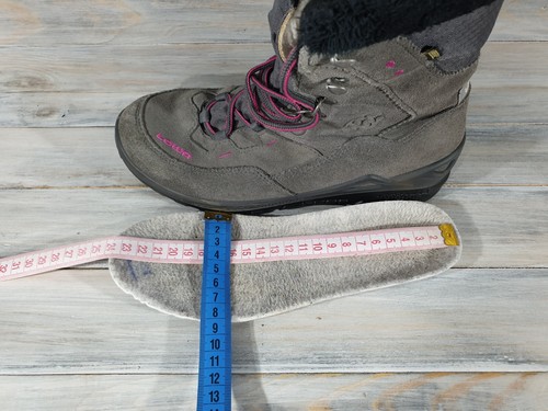 Lowa PIA GTX HI Gore-Tex Women's Boots Gray Pink Casual Winter Shoes - Picture 12 of 24