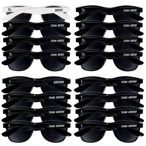 Bachelor & Bachelorette Sunglasses - Pack of 16 Team Bride/Team Groom and Bri...