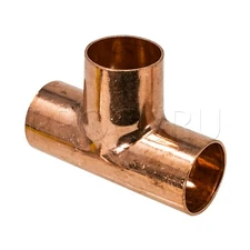 [25-Pack] PROCURU Copper Tee 3/4" x 3/4" x 3/4" CxCxC, Certified Lead Free