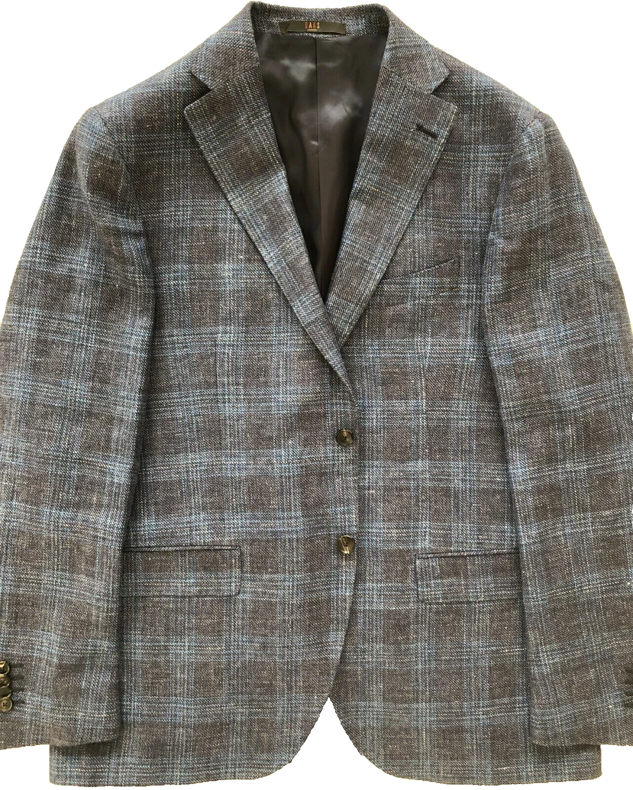 DAKS - Men's Blue Grey Check 2B Wool Linen Luxury Jacket Blazer - UK44R BNWoT
Opens in a new window