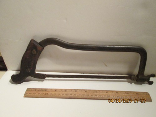 ANTIQUE MEAT SAW 10 INCH BLADE. - Foto 2 di 4