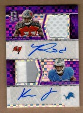 2018 PANINI SPECTRA RC DUAL PATCH AUTO PURPLE KERRYON JOHNSON/RONALD JONES II/20