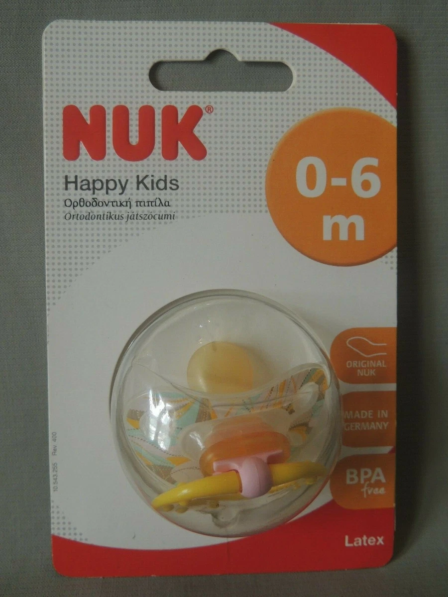 Sucettes orthodontiques NUK, 0 à 6 mois, 2 pièces