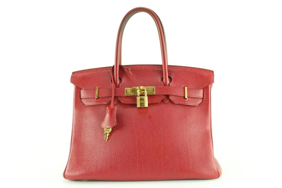 Hermès Birkin Rouge Garance Togo Handbag