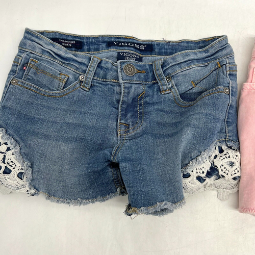 Lot Of 2 Old Navy Girls Stretch Casual Pink Denim Shorts Size 10 24X10 - Picture 4 of 11
