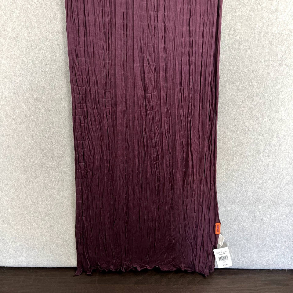 Chan Luu женщин фиолетовый длинный гофрированный мягкий шарф новый с Ярлыками нуждается TLC - Изображение 4 из 4
