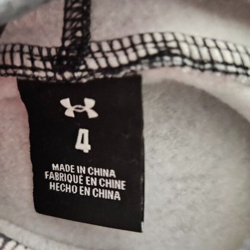 Under Armour NWT Boys Toddler 4 Black White Tie Dye Hoodie Pullover Sweatshirt - Picture 5 of 5