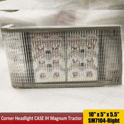 LED Front Hood Light Pair For Case IH Magnum 71-89 Series Tractors – Hi/Lo Beam, 12V/24V, Replaces 1964757C1