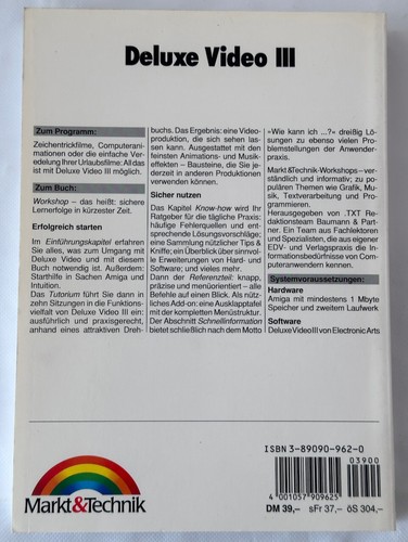 Workshop Amiga - Deluxe Video III - Libro Del Mercado &Tecnología Editorial - Imagen 2 de 4