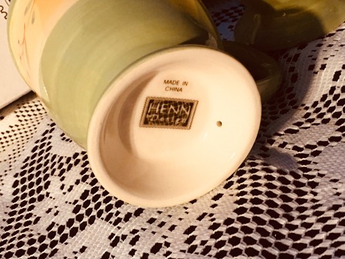 Workshop Of Gerald Henn Pottery, Cottage Garden Cups, New! - Picture 7 of 9