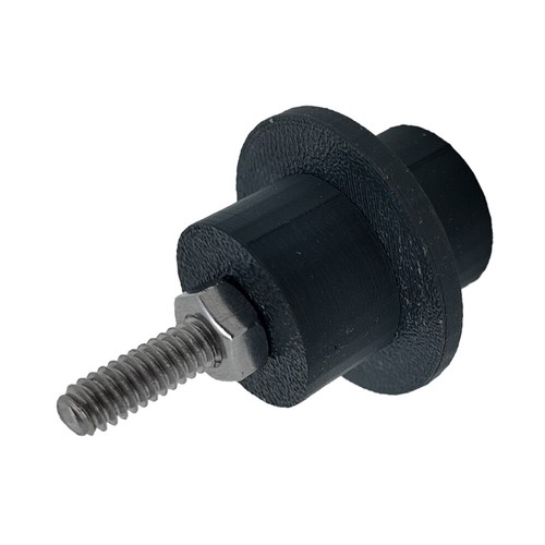 US For Futon Frame Double Roller Slider Glider Dowel Hardware Part Black - Picture 3 of 6