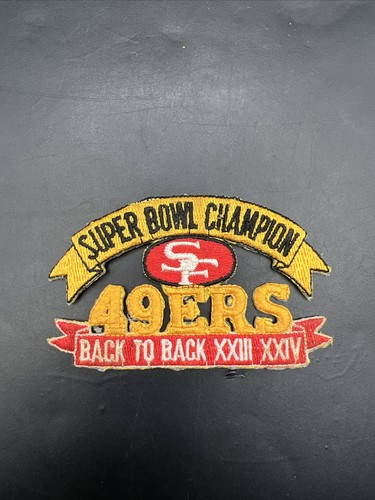 San Francisco 49 ERS Back To Back Super Bowl XXIV XXIII World Champion Patch