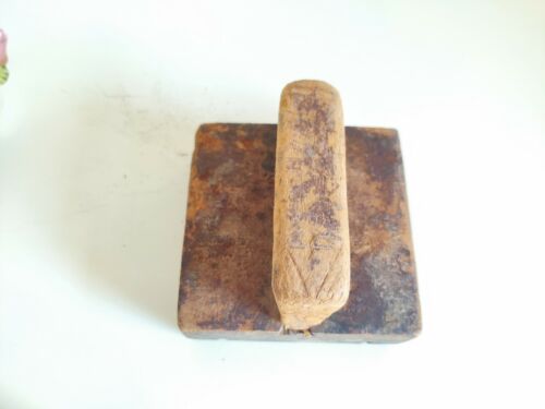 Vintage Primitive Handmade Textile Printing Block Wooden Stamp Decorative 229 - 第 3/5 張圖片