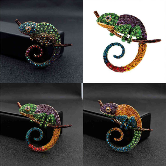 Chameleon Coat Pin Animal Lizard Brooch Fashion Jewelry Accessories Ornaments