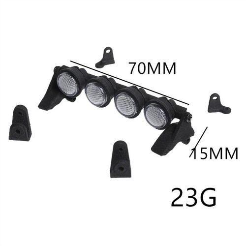 Barra de luz redonda LED súper brillante para techo con montaje para FMS 1/18 1/24 TRX4M SCX24 RC - Imagen 19 de 19