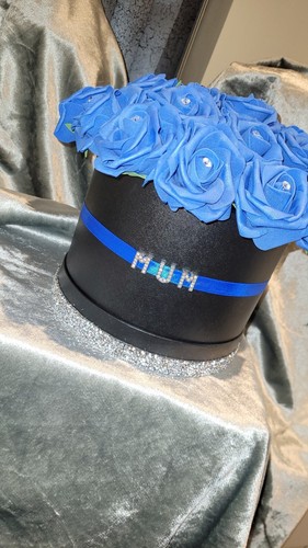 Luxury Artificial Rose Flower Round Hat Box Birthday Anniversary Present gift - Picture 4 of 11