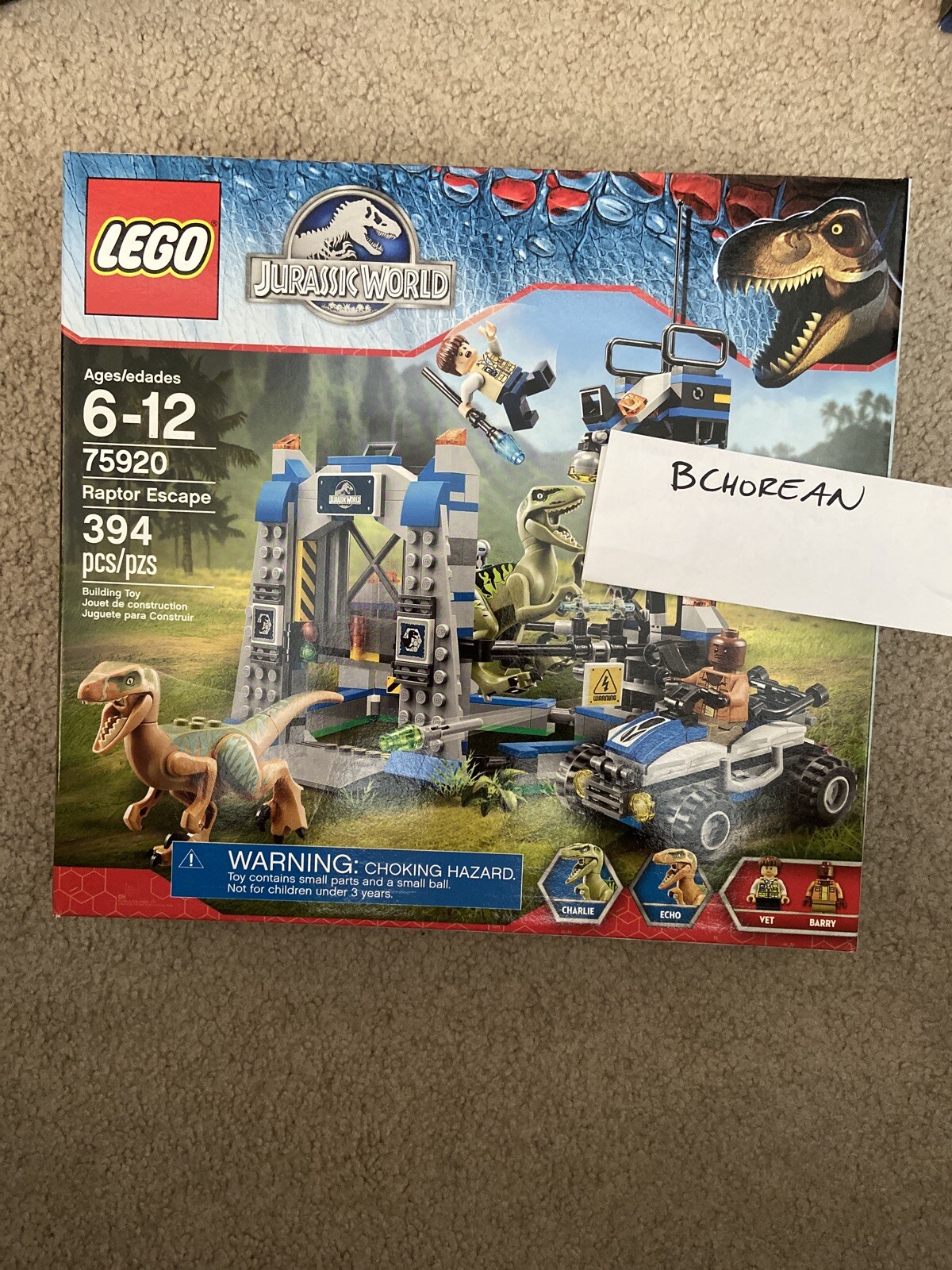 lego 75920 raptor escape