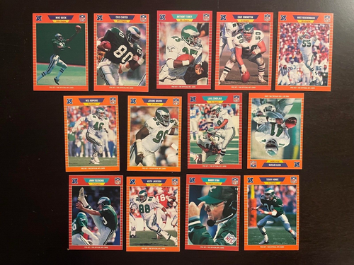 1989 Pro Set Lot - Philadelphia Eagles (13) Cris Carter (RC)/Brown/Ryan ...