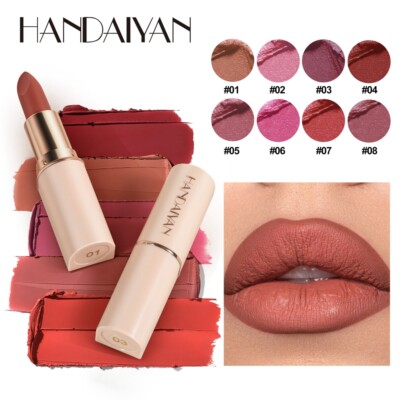 Handaiyan Nude Velvet Antihaft-Lippenstift Langanhaltender Matter ㅇ