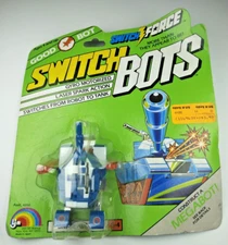 Rare c1984 LJN Switch Bots Force BIG BLASTER Tank Transformers GoBot KO Vintage
