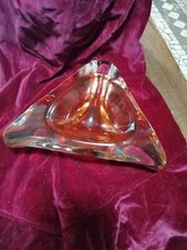 Posacenere vetro sommerso triangolare -Murano Poli,Seguso o altri  senza firma 