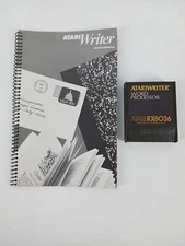 Atari AtariWriter Word Processor Cartridge w/ Manual 1982 RX8036 TESTED WORKS