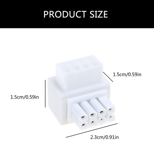 8PIN Power Adapter 90 Degree GPU Connector for Desktop Computers Graphics - Zdjęcie 8 z 10