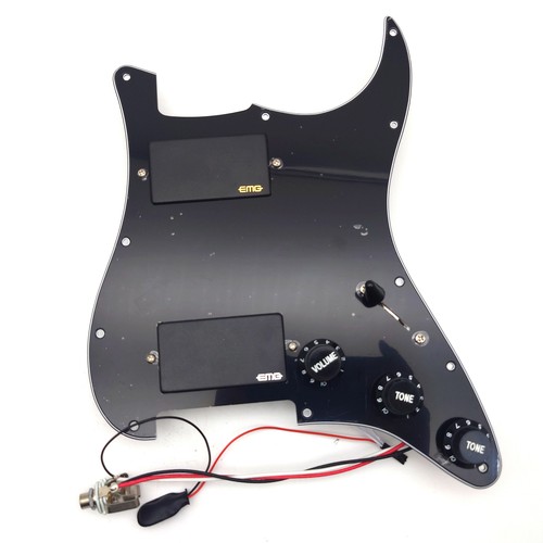 HH Prewired Loaded Pickguard with Humbucker Pickups for Fender Strat Guitar - Picture 1 of 8