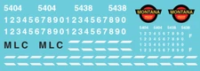 N Scale - Montana Limestone Company SD50F Locomotive Decal Set
