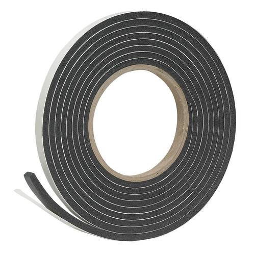 3/8 In. X 3/16 In. X 10 Ft. White High-Density Rubber Foam Weatherstrip Tape - Afbeelding 1 van 12