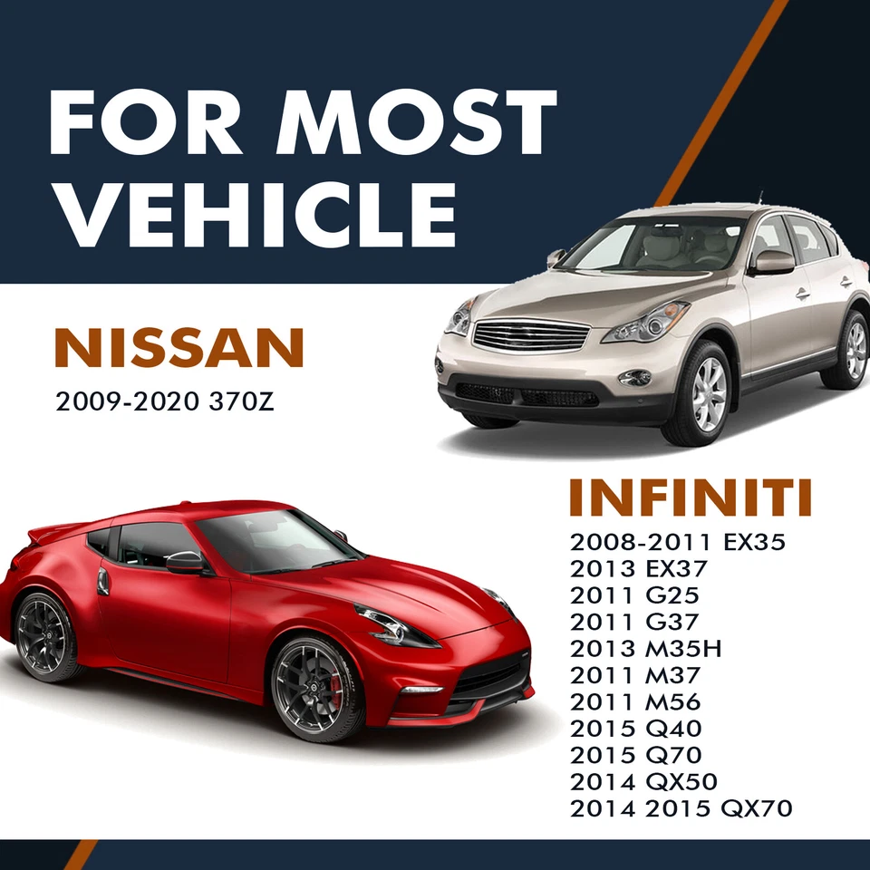 6 Front Drilled Slotted Brake Rotors 320-Ceramic Brake Pad For 2011 Infiniti M56 - Image 2 of 4