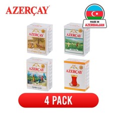 4x 100g Mix Azercay Loose Leaf Organic Traditional Azerbaijan Rich Aroma Tea