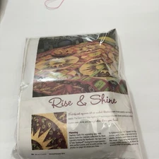 Patchworks Studios Rise & Shine Quilt Pattern Fabric Kit 46"x46"