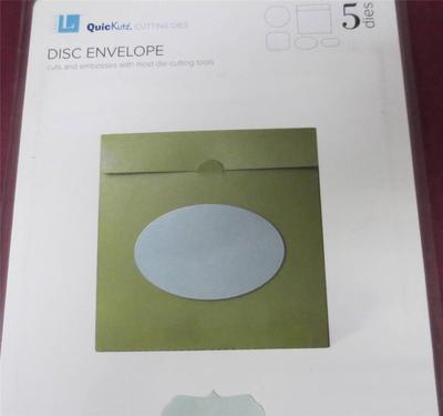 We R Memory Keepers Disc Envelope Cookie Cutter Die by QUICKUT free US shipping