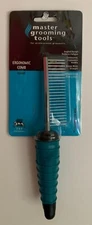 Master Grooming Tools Ergonomic Metal Comb Coarse Or Fine