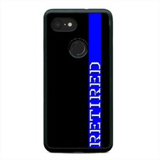 Retired Thin Blue Line Vet Police Phone Case Cover For Google Pixel 3 3XL 2XL