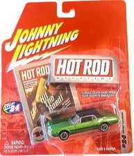 Johnny Lightning Hot Rod Magazine #24 1968 Mercury Cougar Green 1:64 Diecast