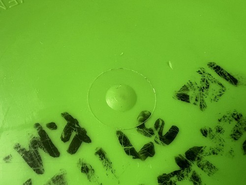 Wham-o Frisbee Rare green super pro no mold slightly used Eagle label 1976 - Picture 8 of 15
